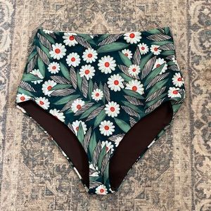 Mara Hoffman high waisted daisy swimsuit bottoms size large